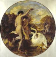 William Etty - Female Bathers Surprised by a Swan